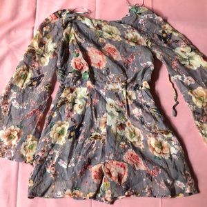 Flower Print Romper